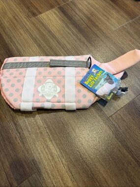 NWT Puppy Life Jacket for Dogs– Pink Polka Dot